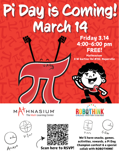 PI DAY! Mathnasium + RoboThink collab event! (2025-03-14)