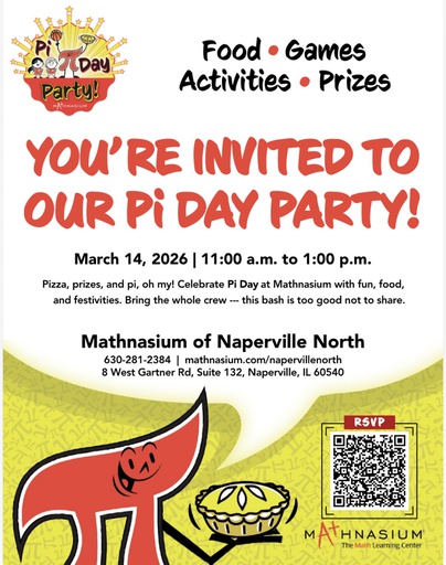 PI DAY PARTY! Mathnasium + RoboThink collab event! (2026-03-14)